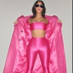 SKIMS Shine Bandeau NWT Hot Pink XS